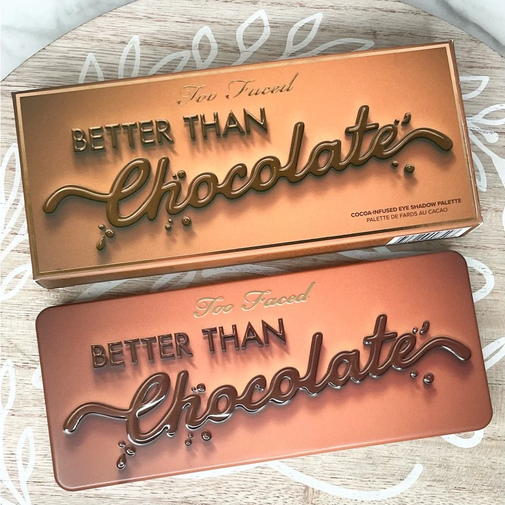 Too faced better than chocolate palette,18 cocoa powder-infused,shimmers & Matte - Picture 2 of 6